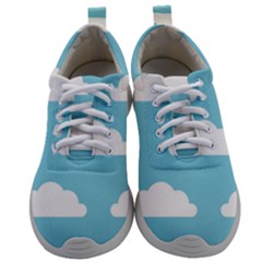 Clouds Blue Pattern Mens Athletic Shoes