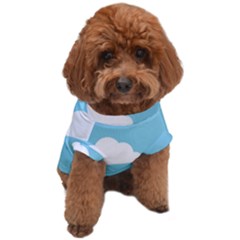 Clouds Blue Pattern Dog T-Shirt