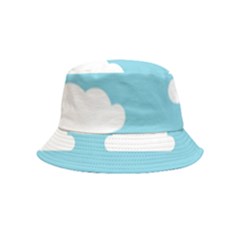 Clouds Blue Pattern Bucket Hat (kids) by ConteMonfrey