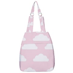 Clouds Pink Pattern   Center Zip Backpack by ConteMonfrey