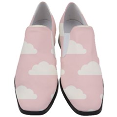 Clouds Pink Pattern   Women Slip On Heel Loafers by ConteMonfrey