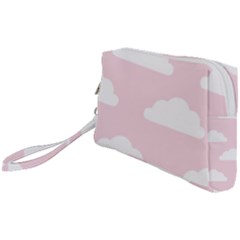 Clouds Pink Pattern   Wristlet Pouch Bag (small) by ConteMonfrey