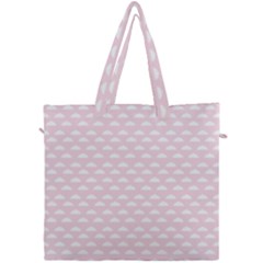 Little Clouds Pattern Pink Canvas Travel Bag by ConteMonfrey