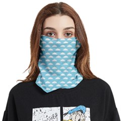 Little Clouds Blue  Face Covering Bandana (two Sides)