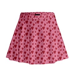 Cute Little Hearts Mini Flare Skirt by ConteMonfrey