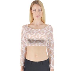 Delicated Leaves Long Sleeve Crop Top by ConteMonfrey