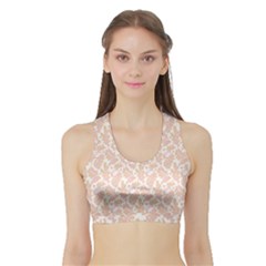 Delicated Leaves Sports Bra With Border by ConteMonfrey