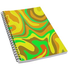 Groovy Wavy Pattern Colorful Pattern 5 5  X 8 5  Notebook