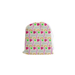 Geometric Shape Pattern Shapes Drawstring Pouch (xs) by Wegoenart