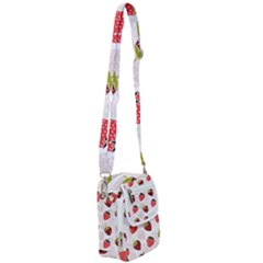 Strawberry Fruit Pattern Background Shoulder Strap Belt Bag by Wegoenart