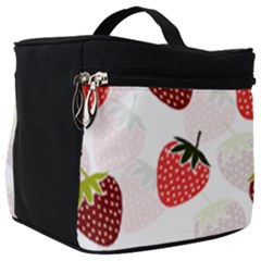 Strawberry Fruit Pattern Background Make Up Travel Bag (big)