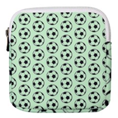 Pattern Ball Soccer Background Mini Square Pouch by Wegoenart