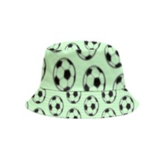 Pattern Ball Soccer Background Inside Out Bucket Hat (kids) by Wegoenart