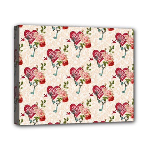 Key To The Heart Canvas 10  X 8  (stretched) by ConteMonfrey