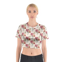 Key To The Heart Cotton Crop Top by ConteMonfrey