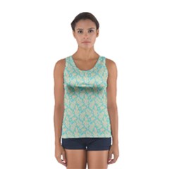 Contrasting Leaves Sport Tank Top  by ConteMonfrey