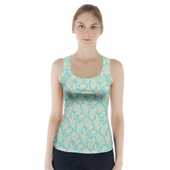 Contrasting Leaves Racer Back Sports Top by ConteMonfrey