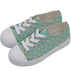 Contrasting Leaves Kids  Low Top Canvas Sneakers by ConteMonfrey