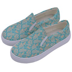 Contrasting Leaves Kids  Canvas Slip Ons by ConteMonfrey