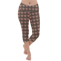 Sweet Hearts  Candy Vibes Lightweight Velour Capri Yoga Leggings by ConteMonfrey