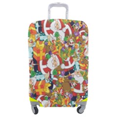 Background-santaclaus-gift-christmas Luggage Cover (medium) by nateshop