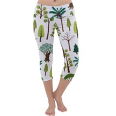 Chrismas Tree Greeen  Capri Yoga Leggings by nateshop