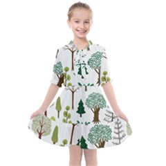 Chrismas Tree Greeen  Kids  All Frills Chiffon Dress by nateshop