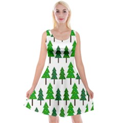 Chrismas Tree Greeen Reversible Velvet Sleeveless Dress by nateshop