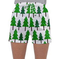 Chrismas Tree Greeen Sleepwear Shorts