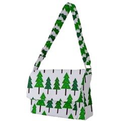 Chrismas Tree Greeen Full Print Messenger Bag (s) by nateshop