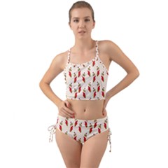 Christmas-background-christmas-stockings Mini Tank Bikini Set