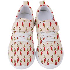 Christmas-background-christmas-stockings Women s Velcro Strap Shoes