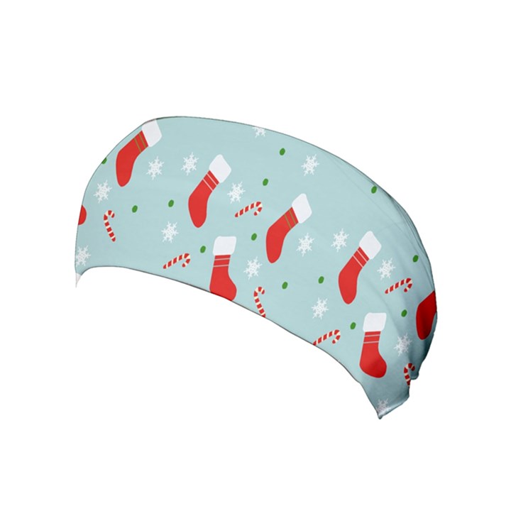 Christmas-pattern -christmas-stockings Yoga Headband