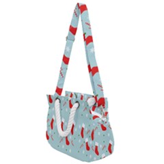 Christmas-pattern -christmas-stockings Rope Handles Shoulder Strap Bag by nateshop