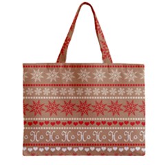 Christmas-pattern-background Zipper Mini Tote Bag