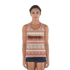 Christmas-pattern-background Sport Tank Top  by nateshop