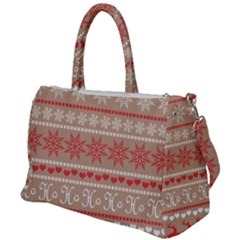 Christmas-pattern-background Duffel Travel Bag by nateshop