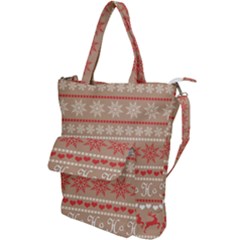 Christmas-pattern-background Shoulder Tote Bag by nateshop