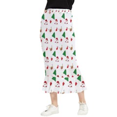 Christmas-santaclaus Maxi Fishtail Chiffon Skirt by nateshop