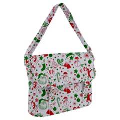 Christmas-seamless-green  Buckle Messenger Bag by nateshop