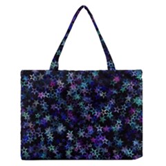 Christmasstars-002 Zipper Medium Tote Bag