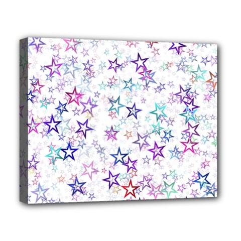 Christmasstars-003 Deluxe Canvas 20  X 16  (stretched) by nateshop