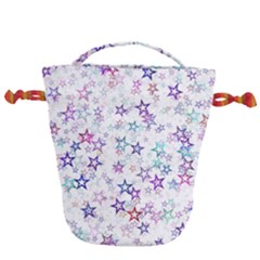 Christmasstars-003 Drawstring Bucket Bag by nateshop