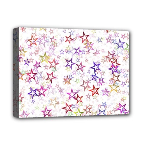 Christmasstars-004 Deluxe Canvas 16  X 12  (stretched)  by nateshop