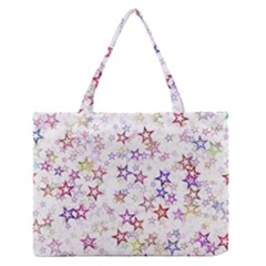 Christmasstars-004 Zipper Medium Tote Bag by nateshop