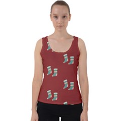 Christmas-stockings Velvet Tank Top by nateshop