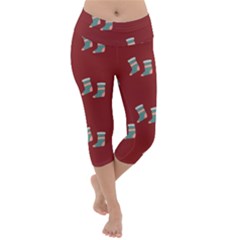 Christmas-stockings Lightweight Velour Capri Yoga Leggings by nateshop