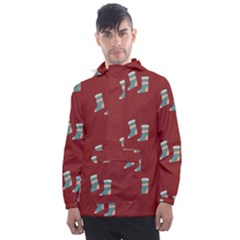 Christmas-stockings Men s Front Pocket Pullover Windbreaker by nateshop