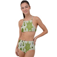 Christmas-stocking-star-bel High Waist Tankini Set by nateshop