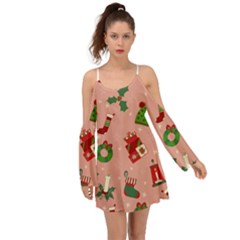 Gifts-christmas-stockings Kimono Sleeves Boho Dress by nateshop